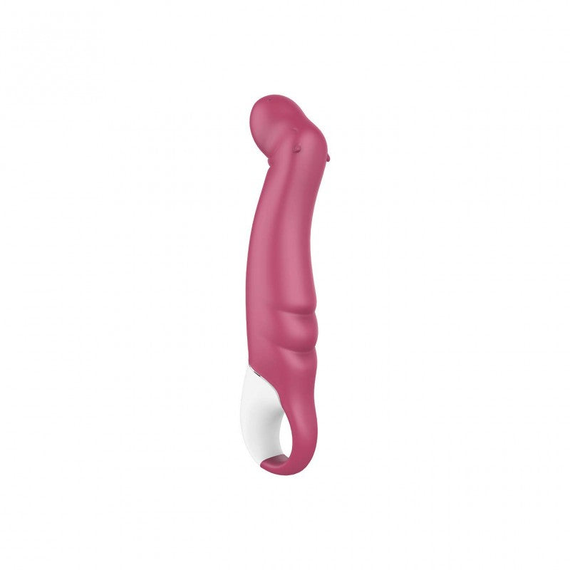 Détail de la tête incurvée du vibromasseur Satisfyer Vibes Petting Hippo pour toujours plus de plaisir chez LollyDoll