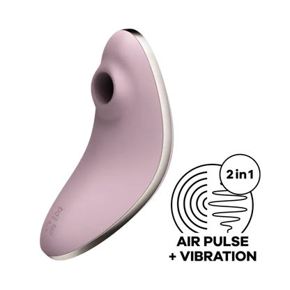 Stimulateur et vibromasseur Vulva Lover Satisfyer - Rose, pour une double stimulation et des orgasmes assurés.