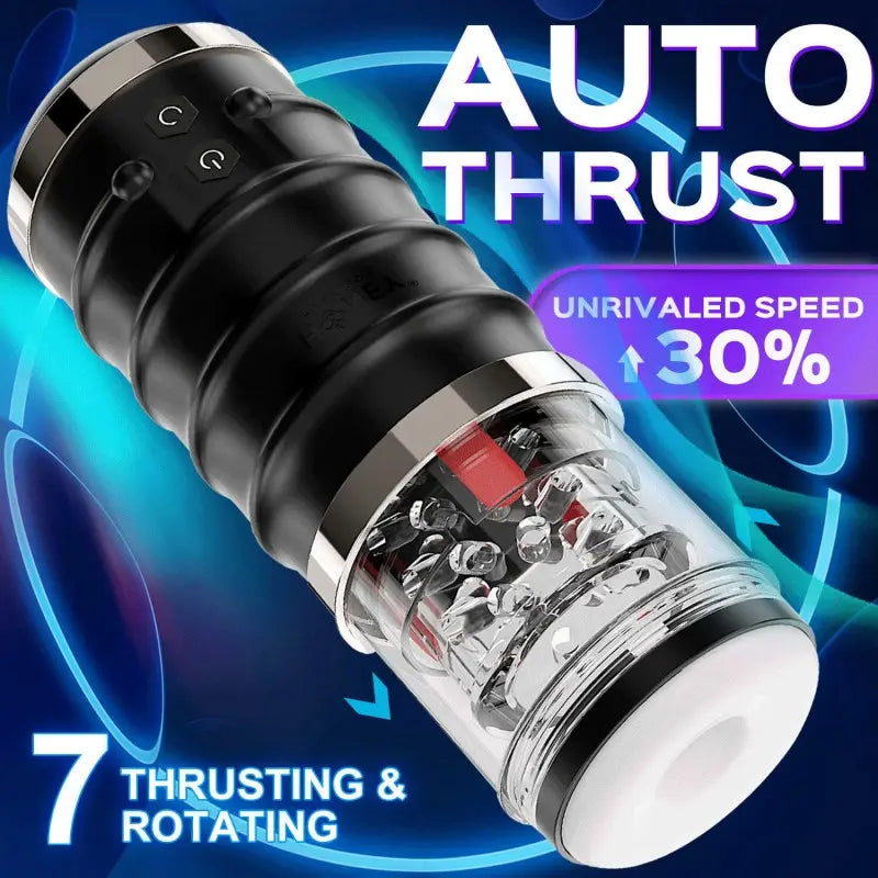 Masturbateur Homme Warrior - Automatique Thrusting Stroker avec 7 modes de mouvement et vitesse inégalée.