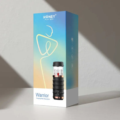 Masturbateur Homme Warrior dans son emballage, un stroker automatique innovant pour le plaisir masculin.