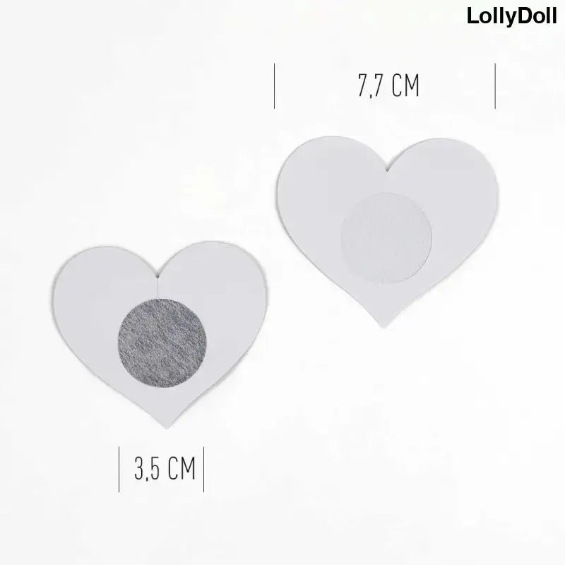 Découvrez les cache-tétons en forme de cœur 'WOW BOOBS !' pour une touche sensuelle et audacieuse. Parfaits pour compléter votre ensemble de lingerie, ces accessoires séduisants sauront mettre en valeur votre silhouette avec élégance. Disponible chez LollyDoll pour un look glamour et sexy assuré.